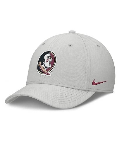 Nike Men's Gray Florida State Seminoles Rise Practice Performance Adjustable Hat