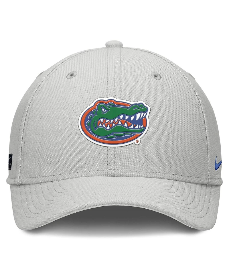 Nike Men's Gray Florida Gators Rise Practice Performance Adjustable Hat
