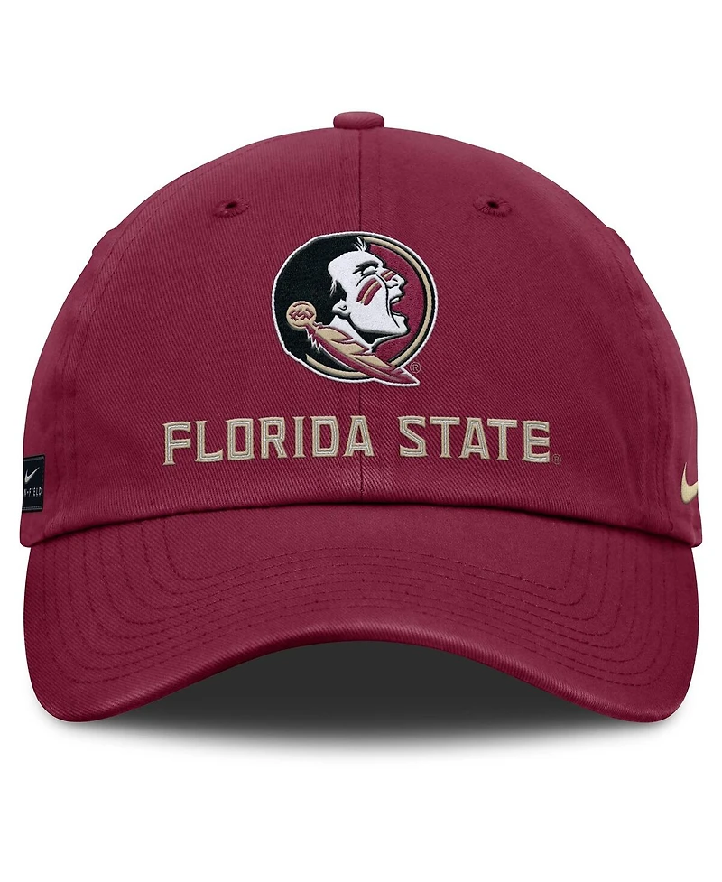 Nike Men's Garnet Florida State Seminoles 2025 Sideline Club Adjustable Hat