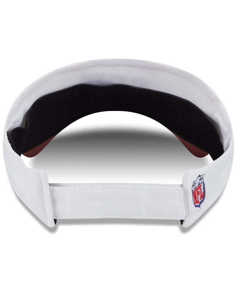 New Era Men's White/Burgundy Washington Commanders 2025 Nfl Training Camp Adjustable Visor Hat
