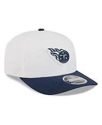 New Era Men's White/Navy Tennessee Titans 2025 Nfl Training Camp 9SEVENTY Adjustable Hat