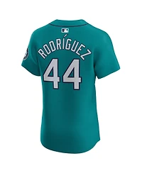 Nike Men's Julio Rodriguez Aqua Seattle Mariners Alternate Elite Jersey