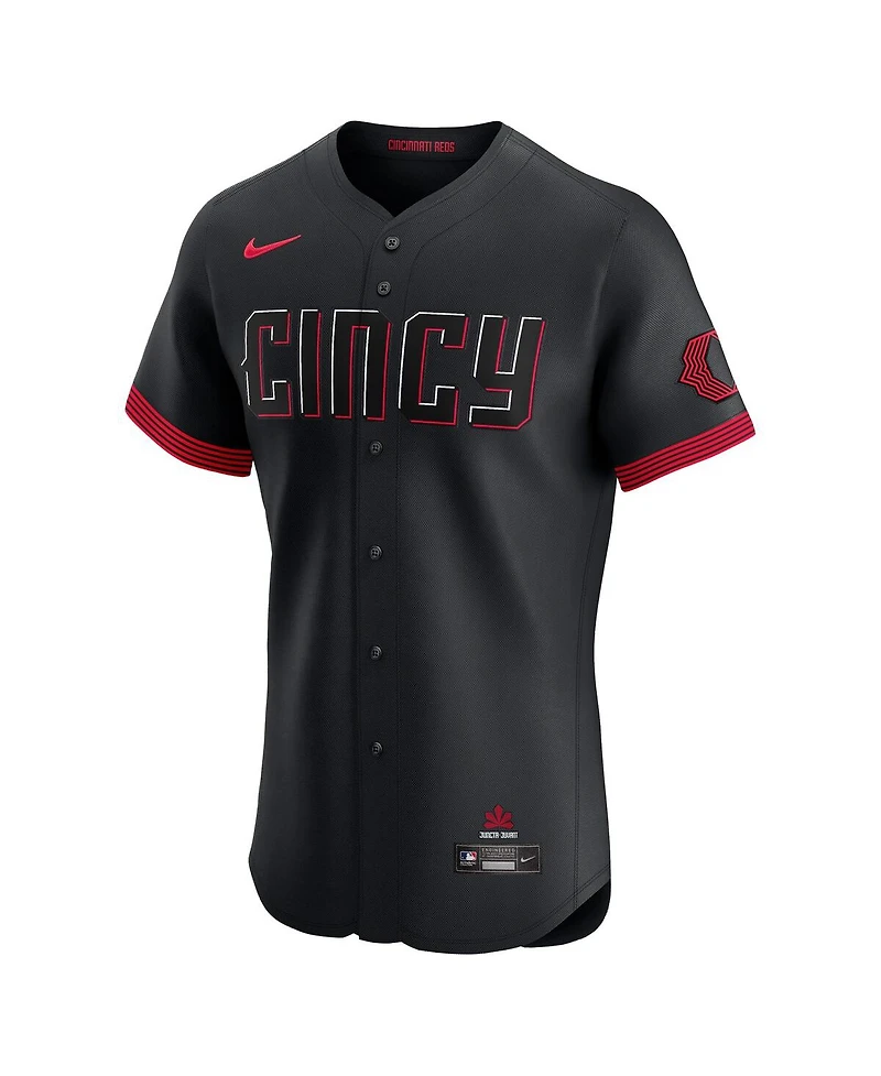 Nike Men's Barry Larkin Black Cincinnati Reds City Connect Elite Jersey