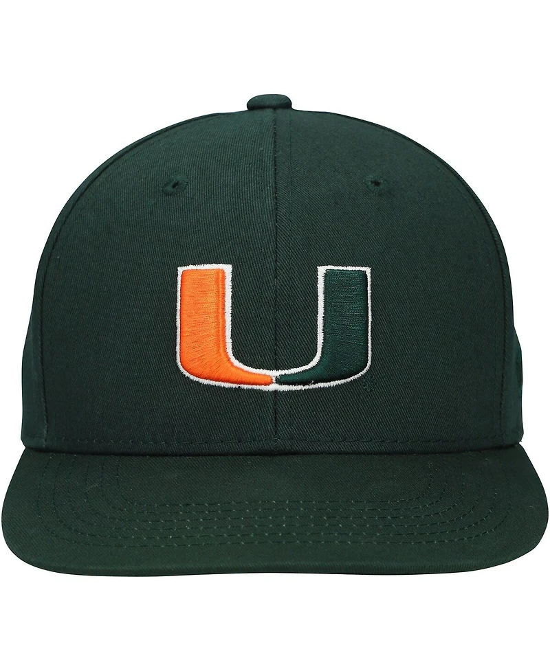 Top of The World Big Boys and Girls Green Miami Hurricanes Victory Stretch-Snap Adjustable Hat