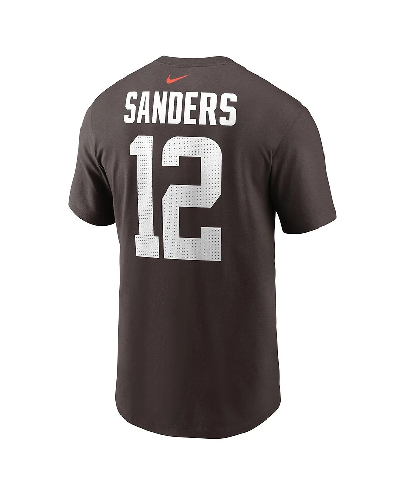 Nike Men's Shedeur Sanders Cleveland Browns 2025 Nfl Draft Name Number T-Shirt