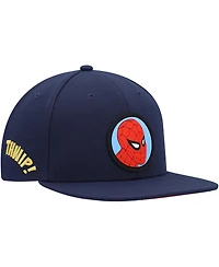 Marvel Big Boys and Girls Navy Spiderman Comic Snapback Hat