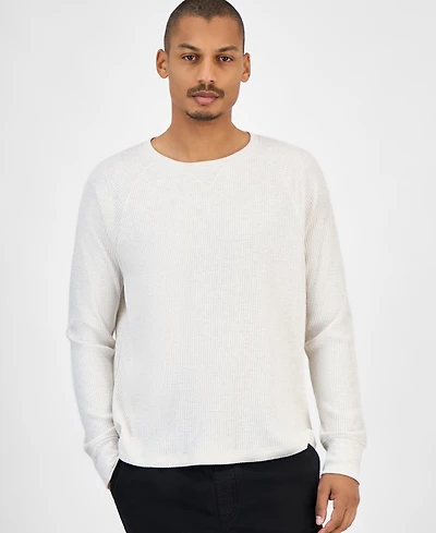 Sun + Stone Men's Waffle-Knit Thermal Shirt, Macy's Exclusive