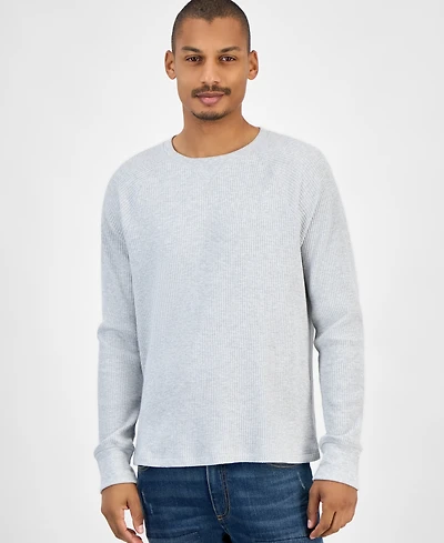 Sun + Stone Men's Waffle-Knit Thermal Shirt, Macy's Exclusive