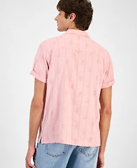 Sun + Stone Men's Seersucker Camp Shirt, Macy's Exclusive