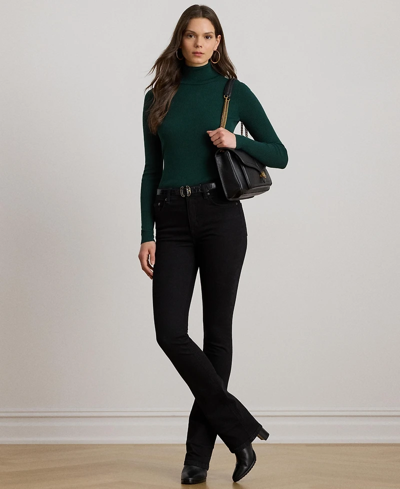 Lauren Ralph Ribbed Turtleneck Sweater