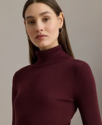 Lauren Ralph Ribbed Turtleneck Sweater