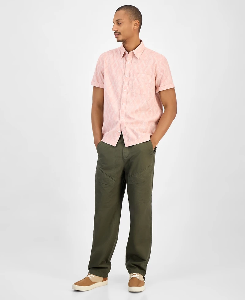 Sun + Stone Men's Printed Short-Sleeve Shirt, Macy's Exclusive