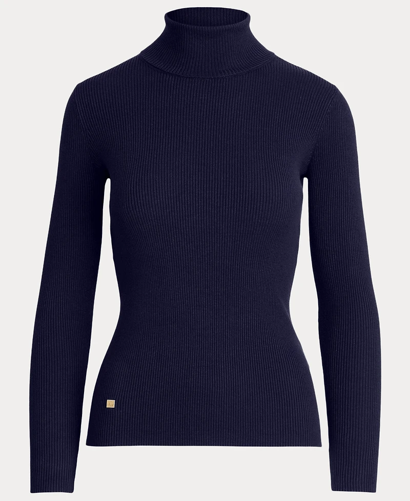 Lauren Ralph Ribbed Turtleneck Sweater