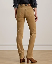 Lauren Ralph Stretch Corduroy Mid-Rise Straight Pants