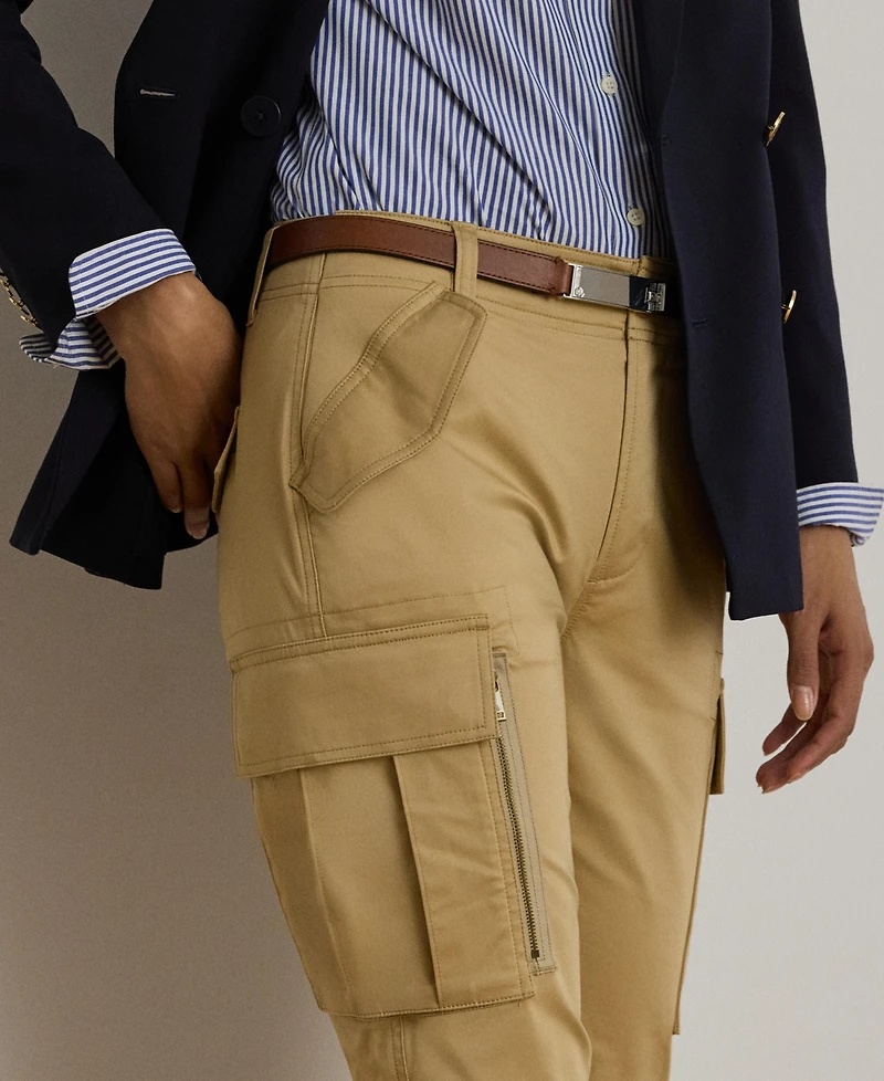 Lauren Ralph Women's Cotton Sateen Cargo Pant