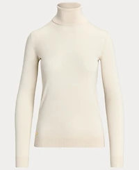 Lauren Ralph Lauren Women's Silk-Blend Turtleneck Sweater