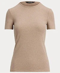 Lauren Ralph Women's Stretch Cotton Crewneck Tee