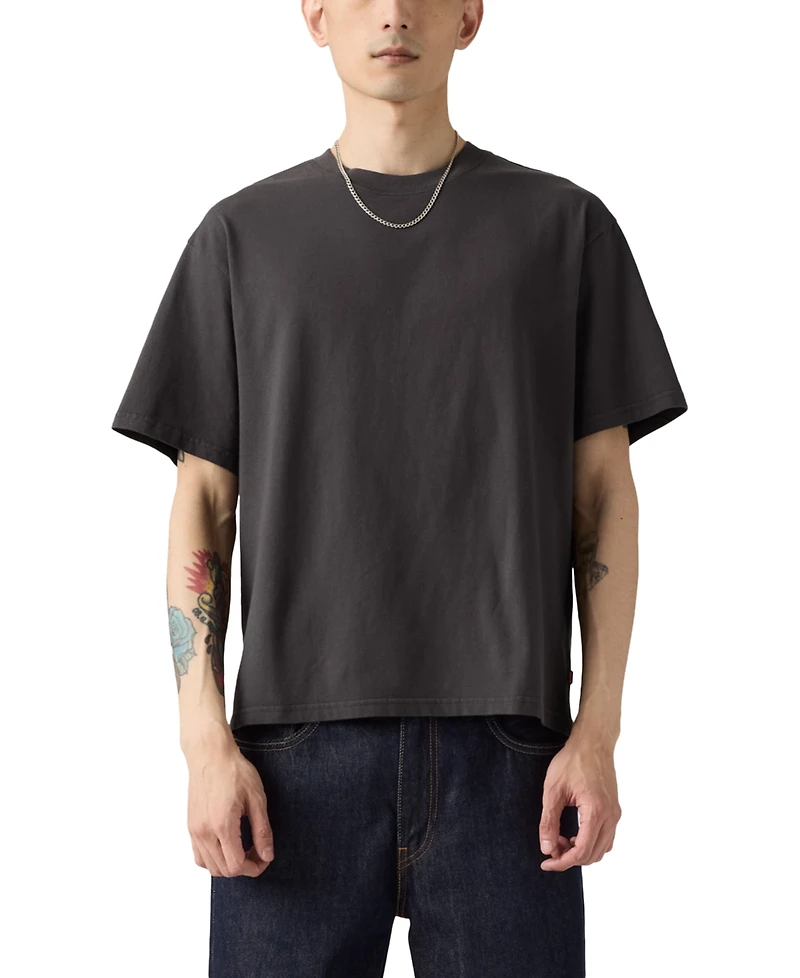 Levi's Men's Relaxed Fit Cropped Boxy Short Sleeve Crewneck T-Shirt