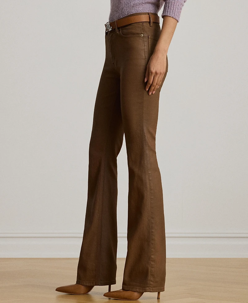 Lauren Ralph Women's Coated High-Rise Boot Jeans