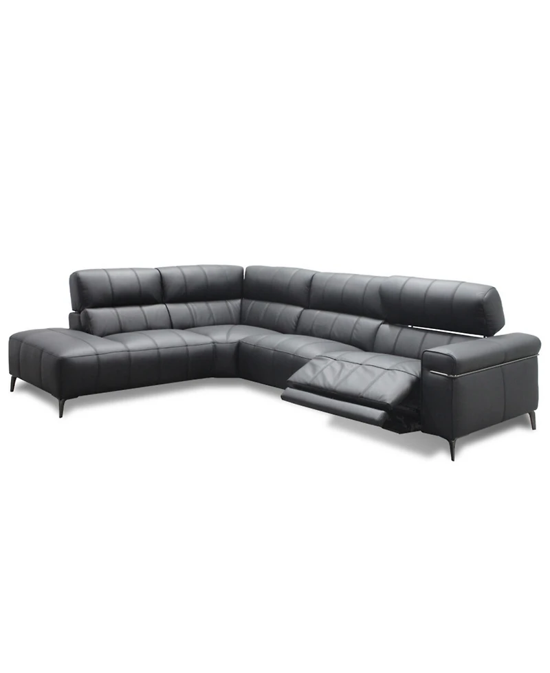 Wyndill 2-Pc. Leather Sectional with 1 Power Recliner, Exclusively at Macy's