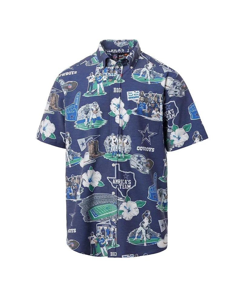 Reyn Spooner Men's Navy Dallas Cowboys Scenic Button-Down Shirt