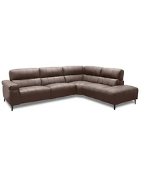 Wyndill 2-Pc. Leather Sectional with 1 Power Recliner, Exclusively at Macy's
