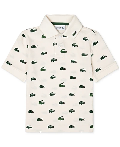 Lacoste Big Boys Mini Icon Cotton Pique Polo Shirt