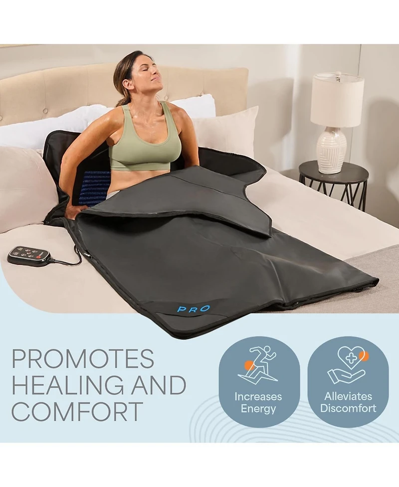 LifePro RejuvaWrap Infrared Sauna Blanket with Adjustable Heat Settings for Detox, Relaxation & Muscle Recovery