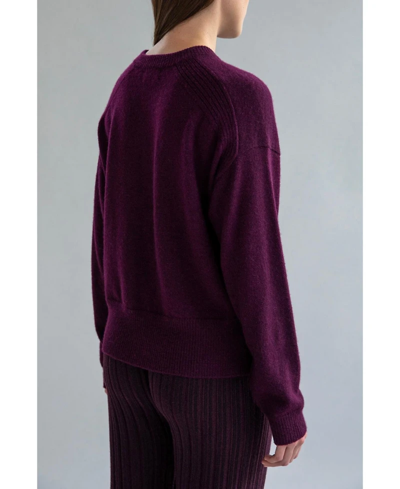 Sskein Women's 's Crew Neck Boxy Sweater