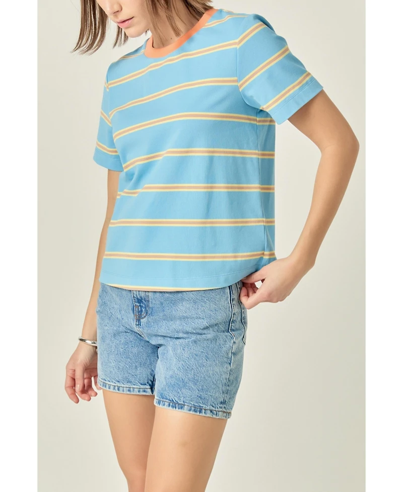 English Factory Women's Jersey stripe top