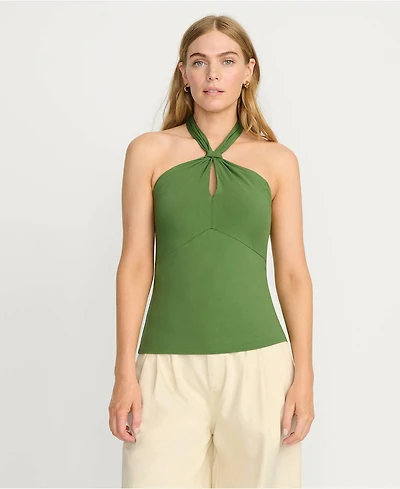 Lands' End Women's Slender Twist Front Halter Top