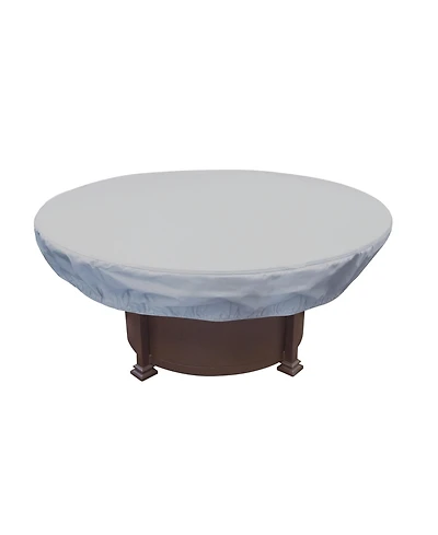 Mondawe Fits 48" to 55" Dia x 12"H 48" Round Fire Pit / Ottoman Protective Cover