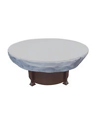 Mondawe Fits 48" to 55" Dia x 12"H 48" Round Fire Pit / Ottoman Protective Cover