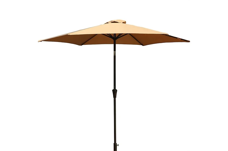Flynama 8.8 feet Outdoor Aluminum Patio Umbrella, Market Umbrella with 42 pounds Round Resin Umbrella Base