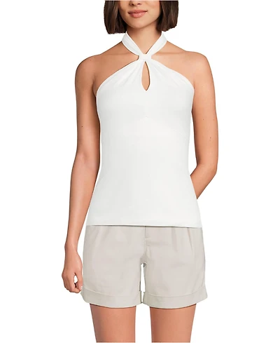 Lands' End Women's Slender Twist Front Halter Top