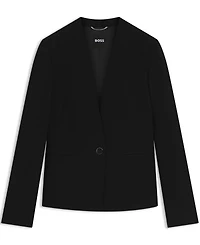 Boss by Hugo Women's Collarless Regular-Fit Jacket