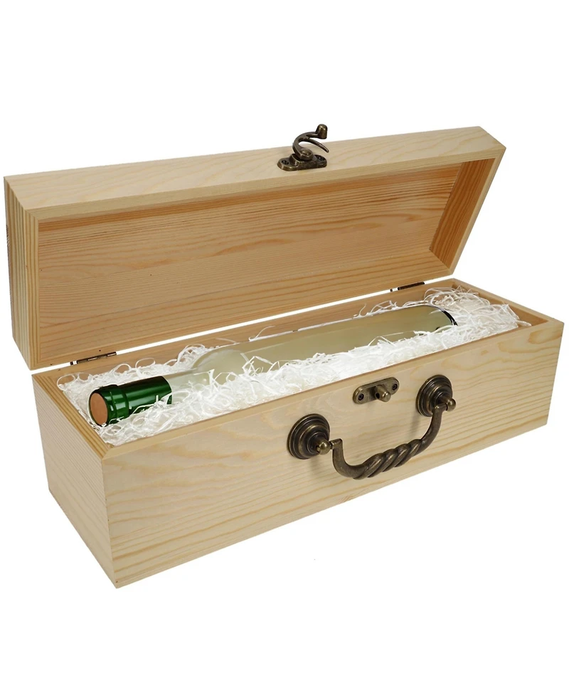 We Games Wooden Storage Box, Natural Wood Finish