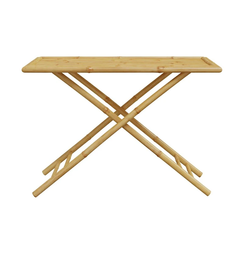 vidaXL Folding Patio Table 43.3"x21.7"x29.5" Bamboo