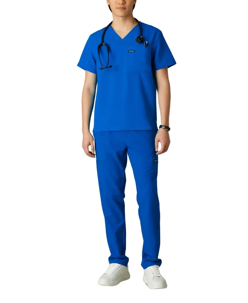 Members Only Men's Brighton 3-Pocket Scrub Top for Men