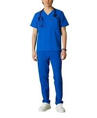 Members Only Men's Brighton 3-Pocket Scrub Top for Men