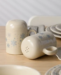 Fiesta Linen Snowflakes Rangetop Large Salt & Pepper Shakers, Exclusively at Macy's