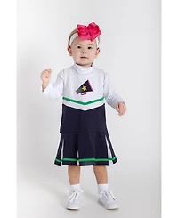 Florence Eiseman Little Girls French Terry Jumper With Cheer Megaphone