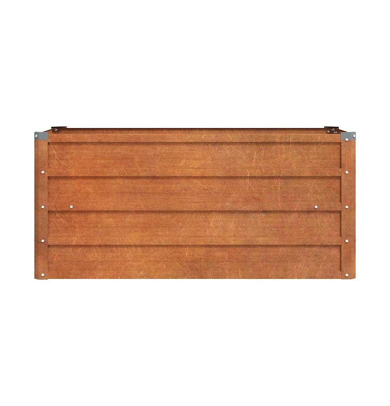 vidaXL Garden Raised Bed Rusty 39.4"x15.7"x17.7" Corten Steel