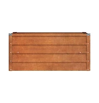vidaXL Garden Raised Bed Rusty 39.4"x15.7"x17.7" Corten Steel