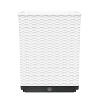 vidaXL Planters 2 pcs White 11.8"x11.8"x14.6" Polypropylene