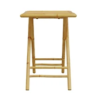 vidaXL Folding Patio Table 21.7"x21.7"x29.5" Bamboo