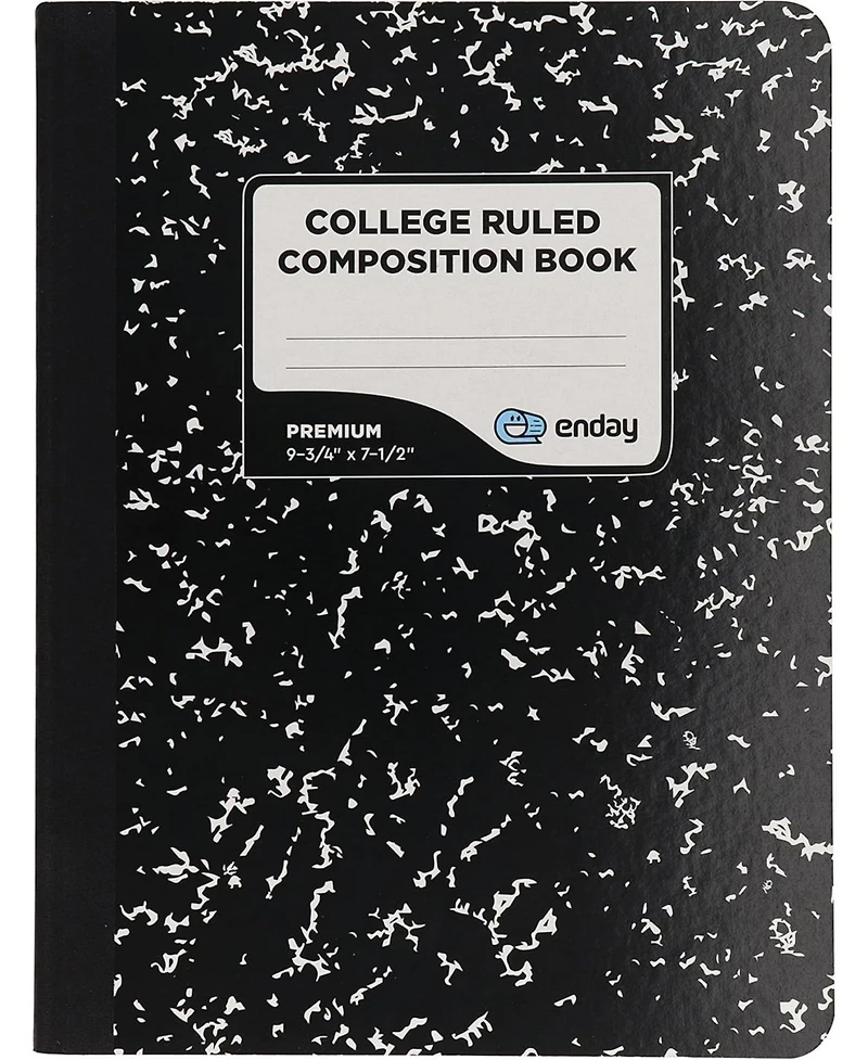 Enday Composition Notebooks College Ruled Paper, Pink Hard Cover Notebook, Premium Lined Books, 100 Sheets Notebook