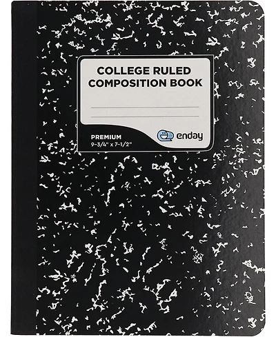 Enday Composition Notebooks College Ruled Paper, Pink Hard Cover Notebook, Premium Lined Books, 100 Sheets Notebook
