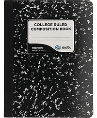 Enday Composition Notebooks College Ruled Paper, Pink Hard Cover Notebook, Premium Lined Books, 100 Sheets Notebook