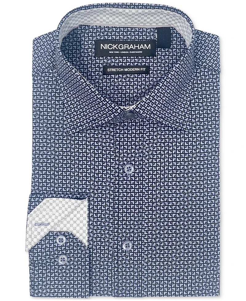 Nick Graham Men's Corner Square Dress Shirt